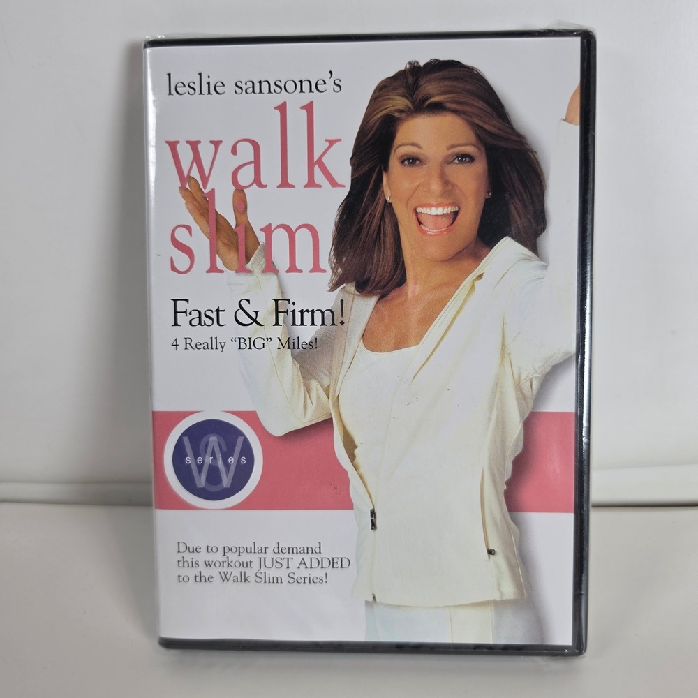 Leslie Sansone Walk Slim Fast & Firm 4 Really BIG Miles Workout DVD NEW SEALED